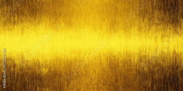 Fototapeta Metallic gold surface texture with reflective patterns.