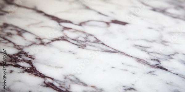 Fototapeta White marble surface with detailed gray veining pattern