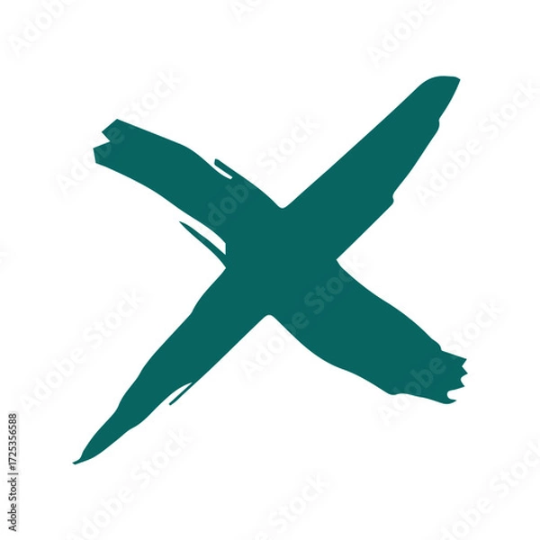 Obraz Minimalist logo design featuring the letter X.