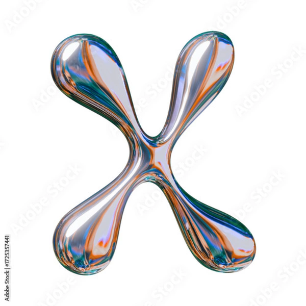 Obraz Minimalist logo design featuring the letter X.