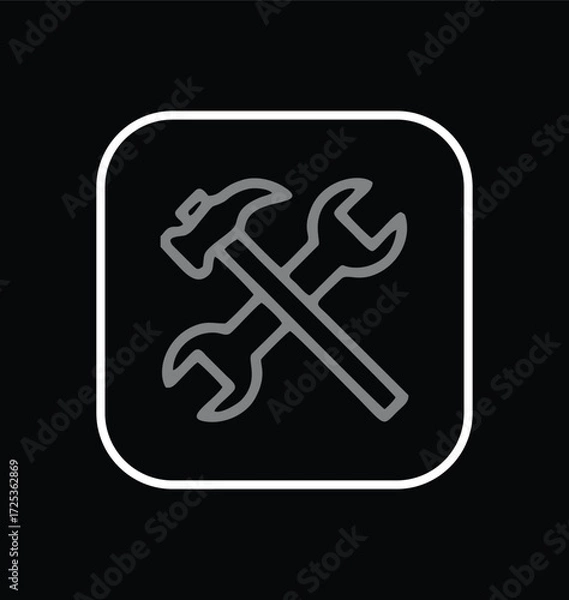 Obraz tools icon vector illustration