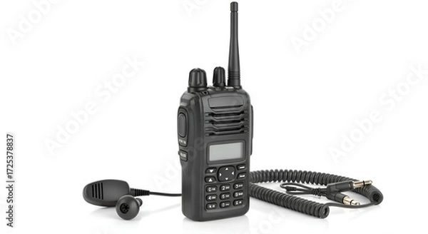 Fototapeta A walkie-talkie, isolated on a clean surface