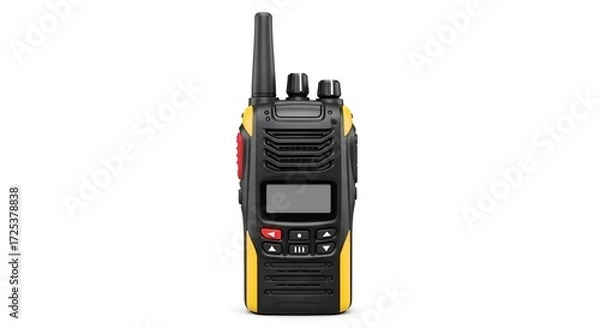 Fototapeta A walkie-talkie, isolated on a white surface
