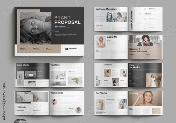 Obraz Brand Proposal Template Landscape