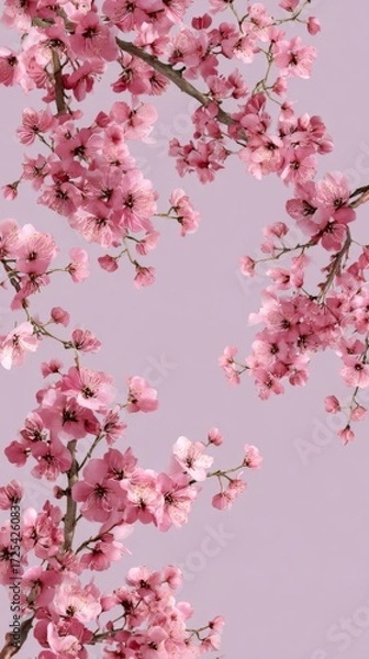 Obraz pink cherry blossom