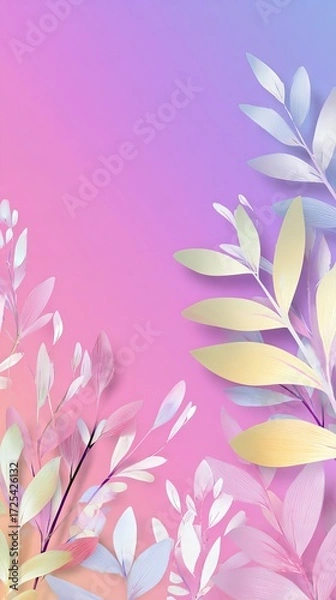 Obraz abstract floral background