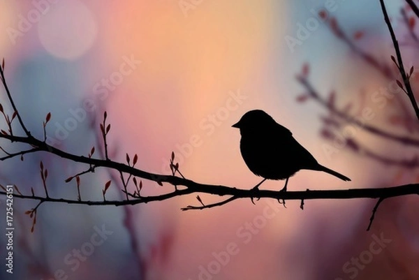 Obraz bird on a branch