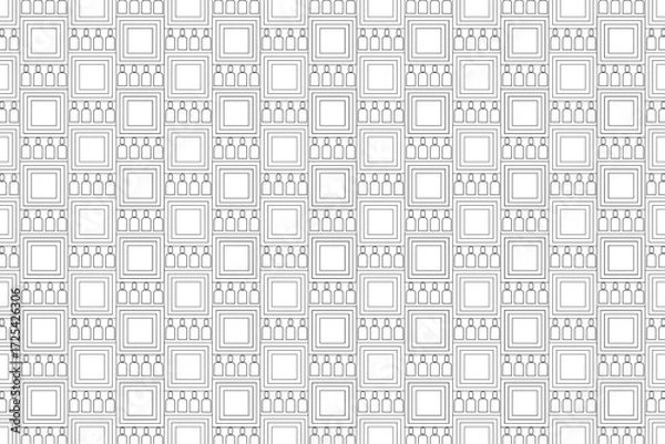 Fototapeta Vector art of geometric grid pattern with squares and lines