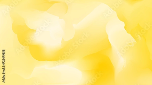 Fototapeta 黄色と白の抽象的なマーブル模様の背景素材