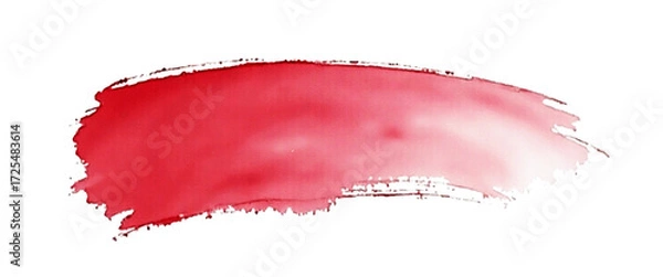 Fototapeta Vector beautiful abstract paint stroke watercolor splash isolated background