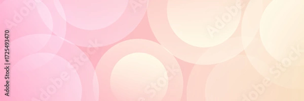 Fototapeta Minimalist banner background, pastel colorful, pink and yellow gradations.eps vector