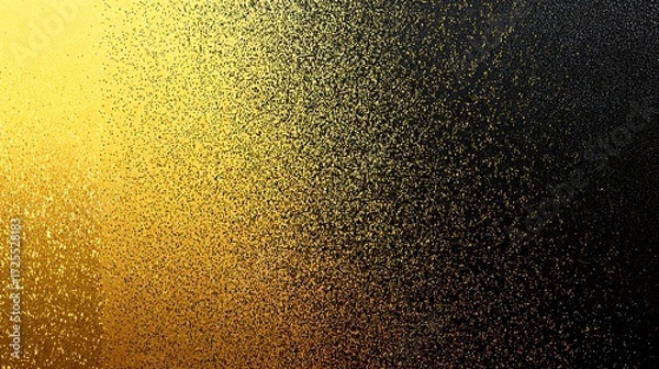 Fototapeta Abstract Gold and Black Glitter Texture with Sparkling Particles for Backgrounds