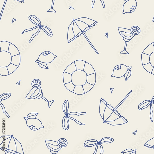 Obraz Summer mediterranean pattern