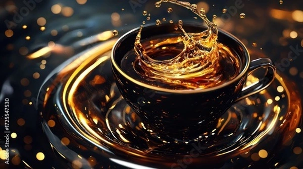 Obraz Coffee splash cup image
