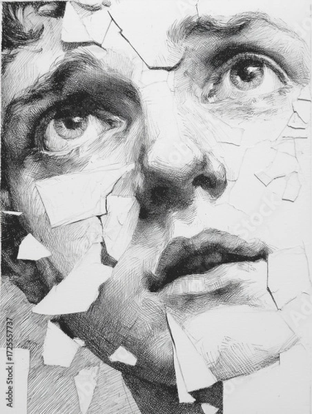 Obraz Portrait sketch