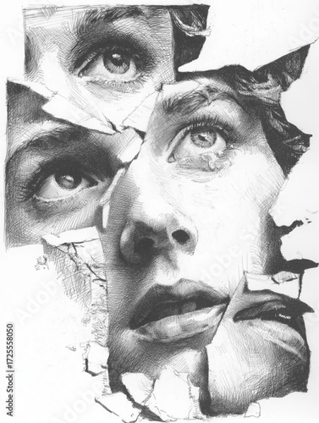 Obraz Portrait sketch