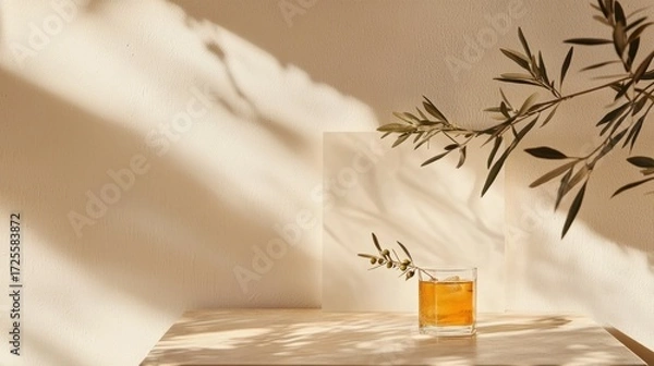 Obraz Drink still life studio shot