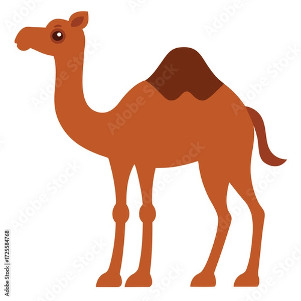 Fototapeta cartoon camel, cute camel drawing, funny camel illustration, baby camel art, desert camel cartoon, adorable camel clipart,