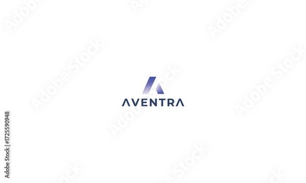 Obraz Letter a Shaping the Future Forward logo design 