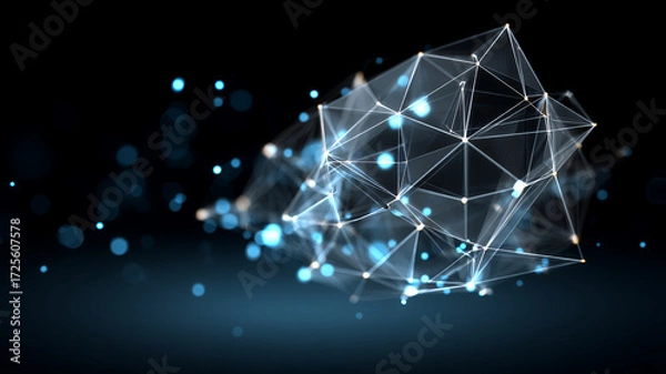 Fototapeta Abstract network connection concept