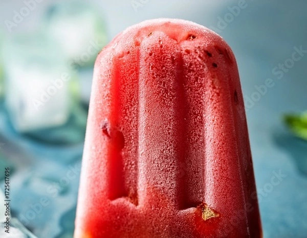 Fototapeta a strawberry flavored popsicle