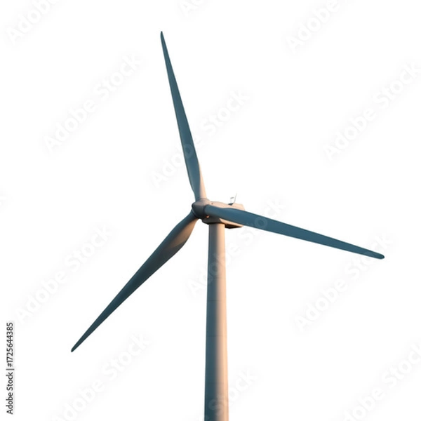 Obraz wind turbine on white background
