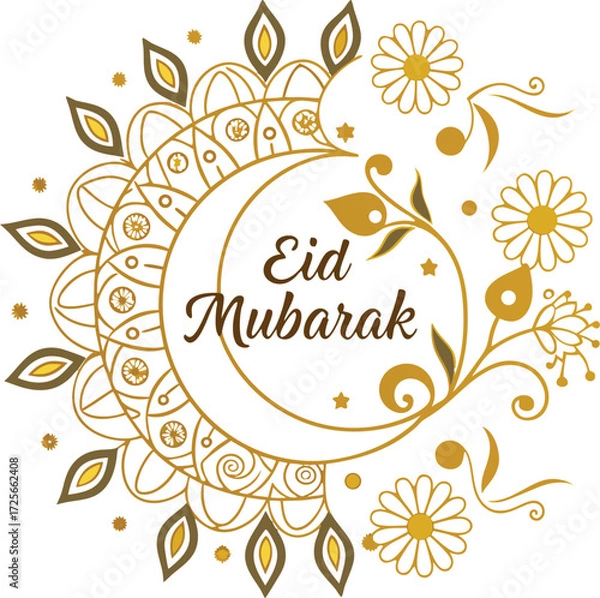 Fototapeta Eid Mobarok Caliography