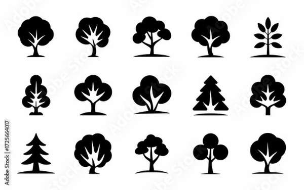 Obraz set of trees