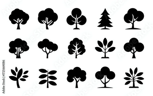 Obraz set of trees