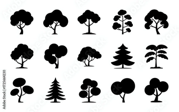 Obraz set of trees