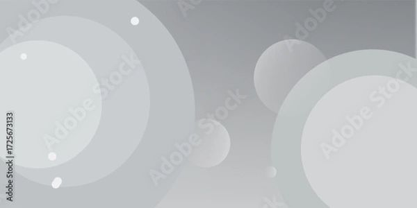 Obraz Abstract white and gray gradient color background. Dynamic shapes composition. Eps10 vector