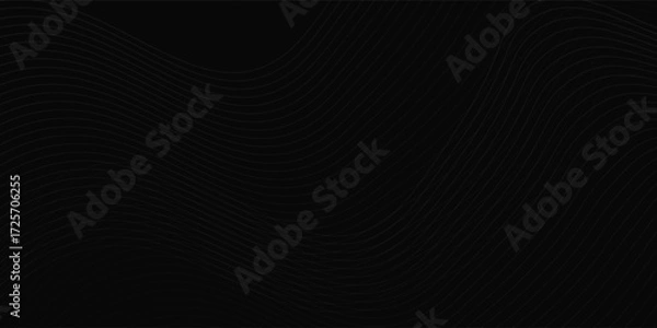 Fototapeta Black abstract line background design. simple luxury nice good illustrations vector light class art