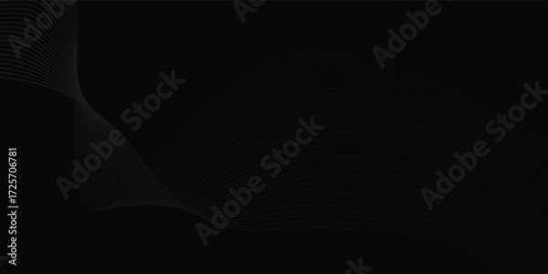 Fototapeta Black abstract line background design. simple luxury nice good illustrations