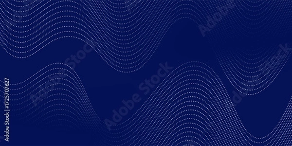 Fototapeta Blue background abstract with line waves and gradient variation. textured dot light modern simple art good nice illustrations vector natural
