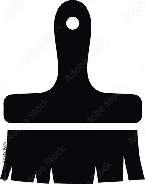 Obraz Vector Brush vector icon on white background Design