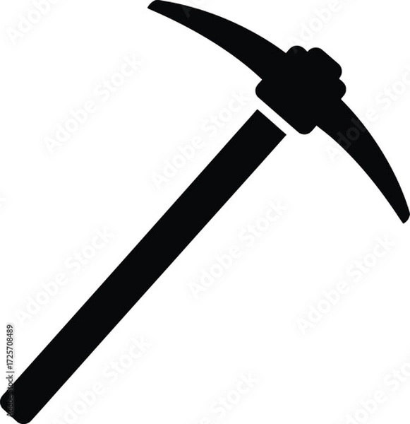 Obraz Pick Axe symbol vector on a white background