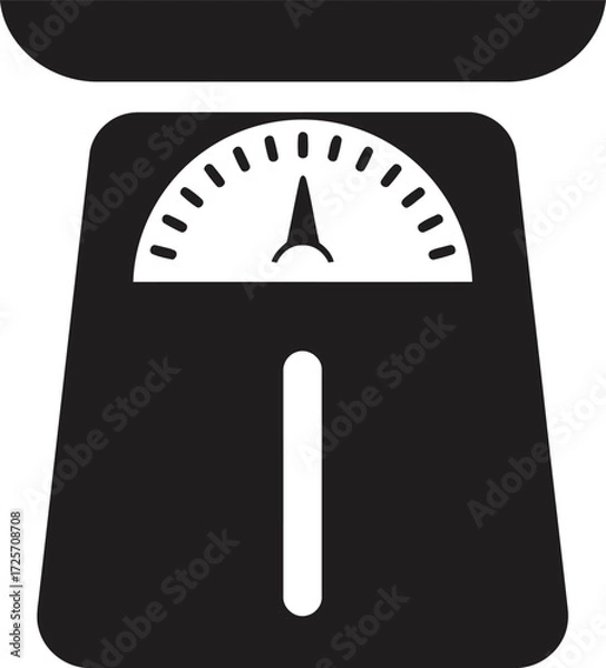 Obraz Scale icon vector on a white background Isolated on White Background