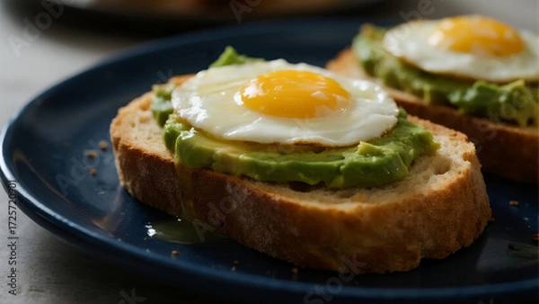 Obraz fried egg with toast 74508