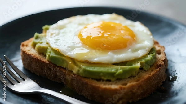 Obraz fried egg with toast 4577800