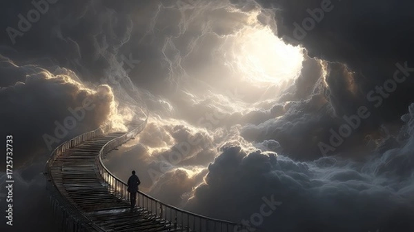 Obraz storm over the sea