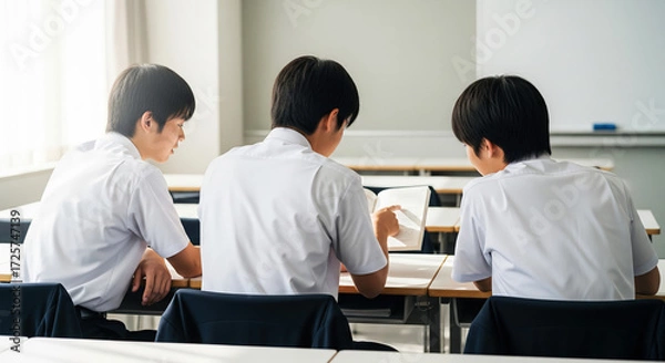Obraz 男子校のイメージ（勉強）