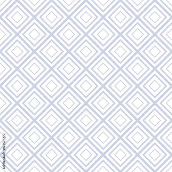 Fototapeta Vector retro geometric seamless pattern. Arabic pattern. Green vintage color background.