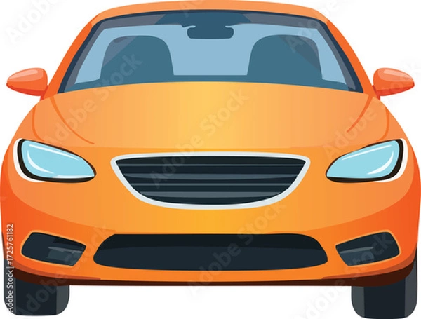 Fototapeta vector illustration of a car