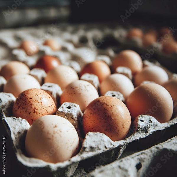 Obraz eggs in carton