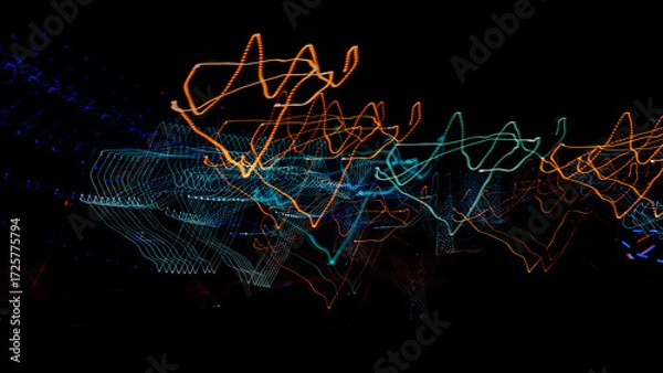 Fototapeta abstract blue background with lines