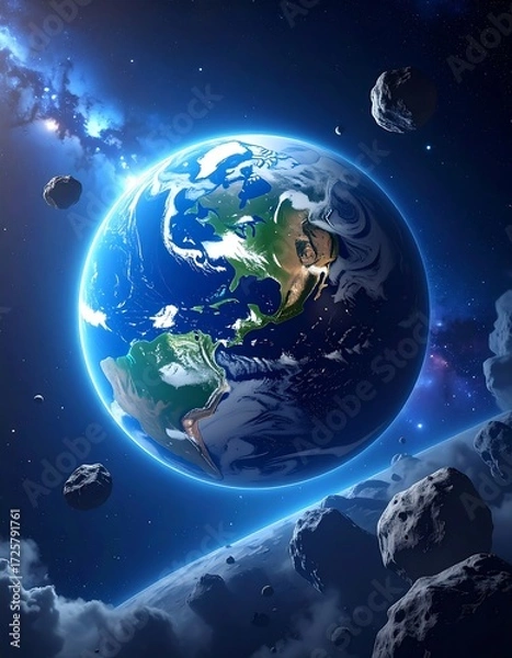 Fototapeta Earth in space (2)