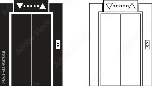 Obraz elevator vector illustration