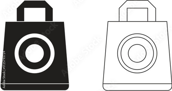 Obraz food bag vector illustration