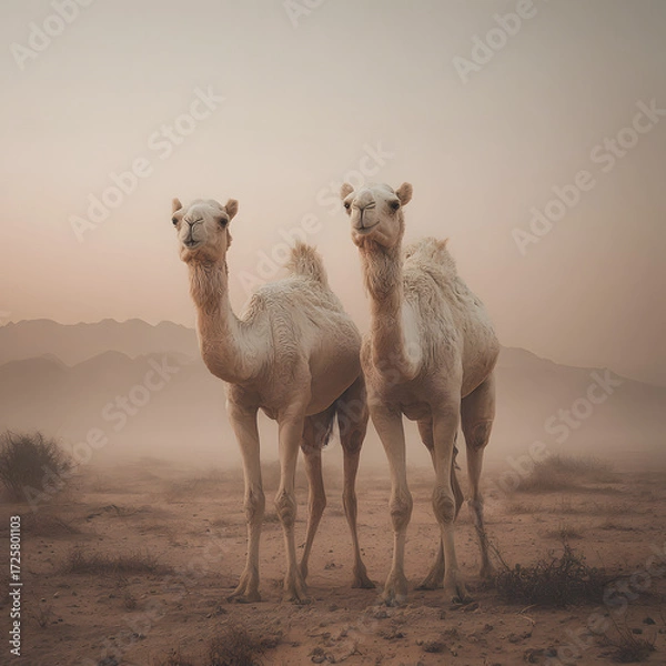 Obraz camel in the desert