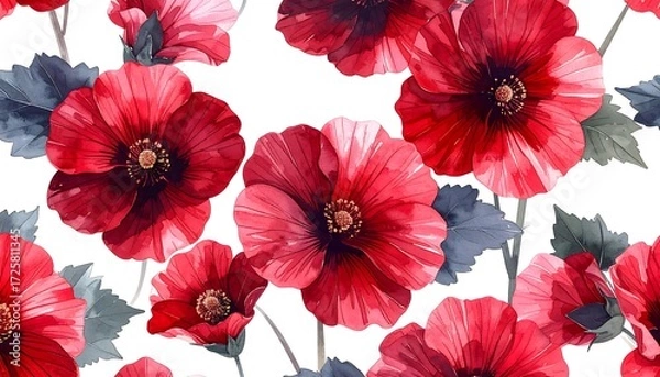 Fototapeta Floral seamless pattern (1)